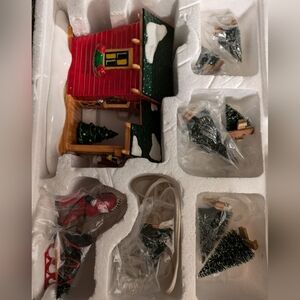 Department 56 Festive Christmas Village Set Nick's Tree House